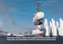 create 3d industrial offshore wind farm visualization and installation animation